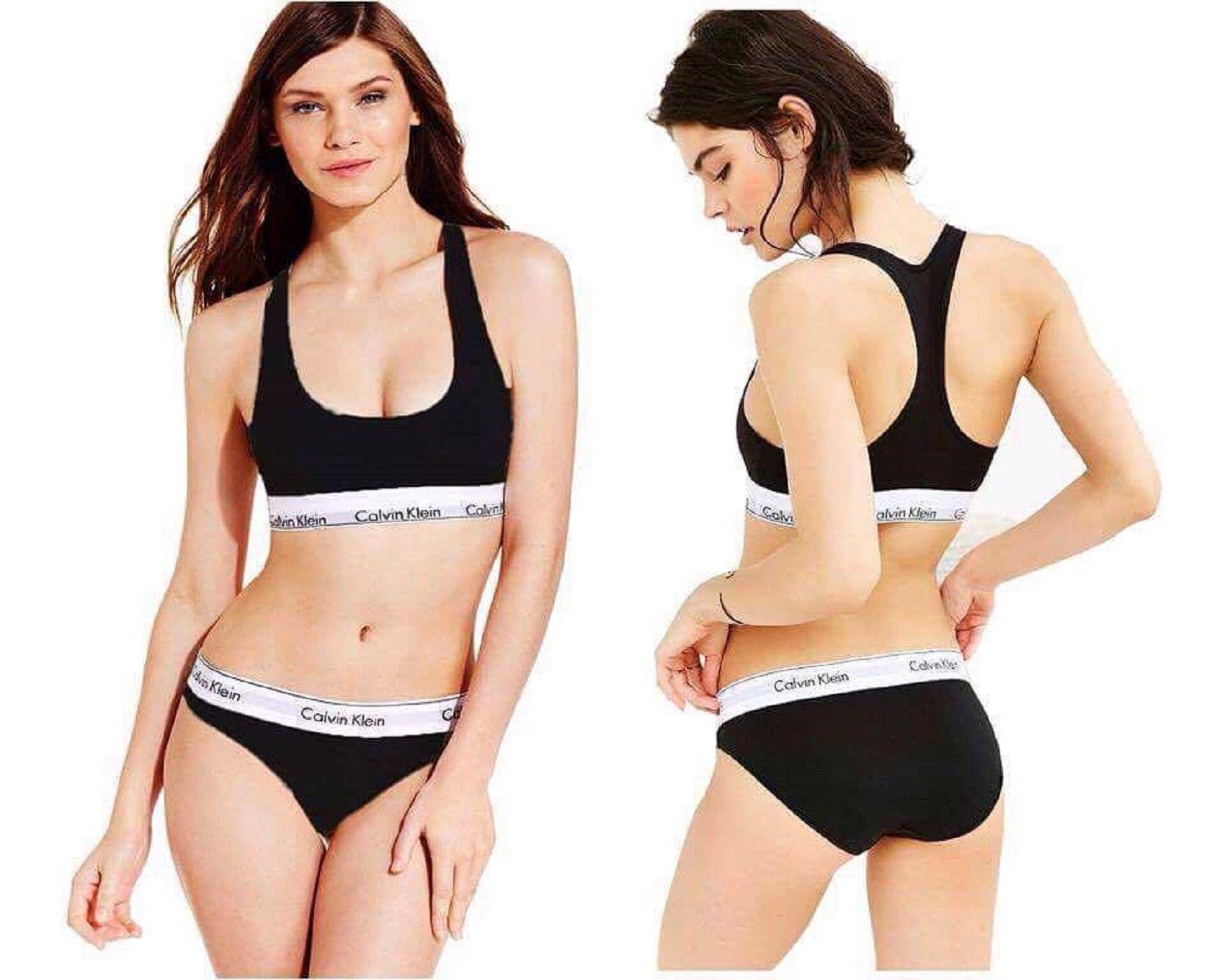 🖤🤍🩶 Calvin Klein Style Bra Set – 3 Color Combo