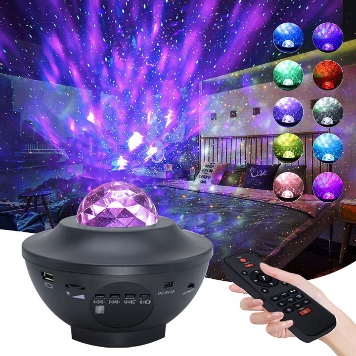 Premium Galaxy Starry Sky LED Night Light Projector & Bluetooth Speaker
